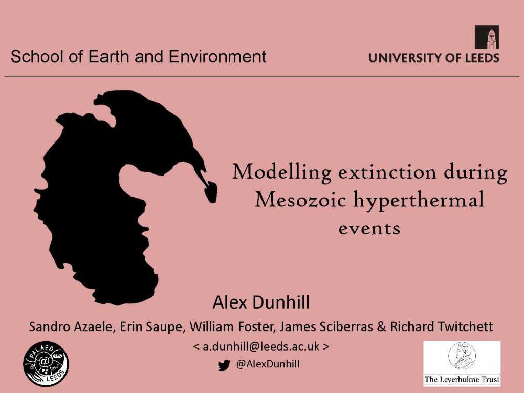 Some examples of presentations by the team